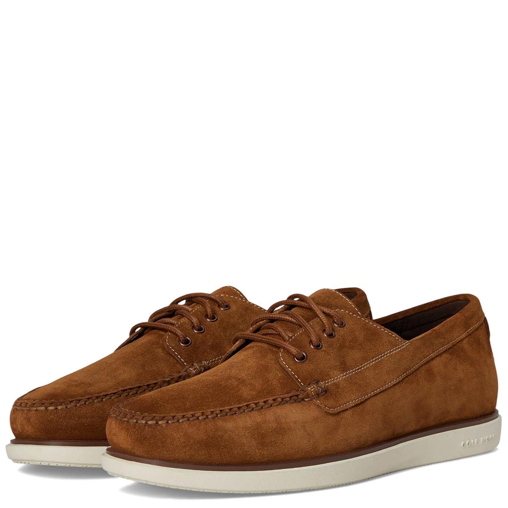 Cole Haan Men's Grand 4-Eye Suede Loafer - Brown