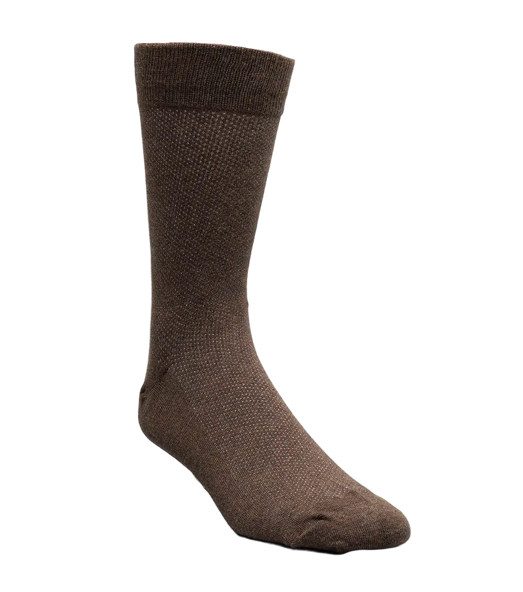 Brown sock on a white background