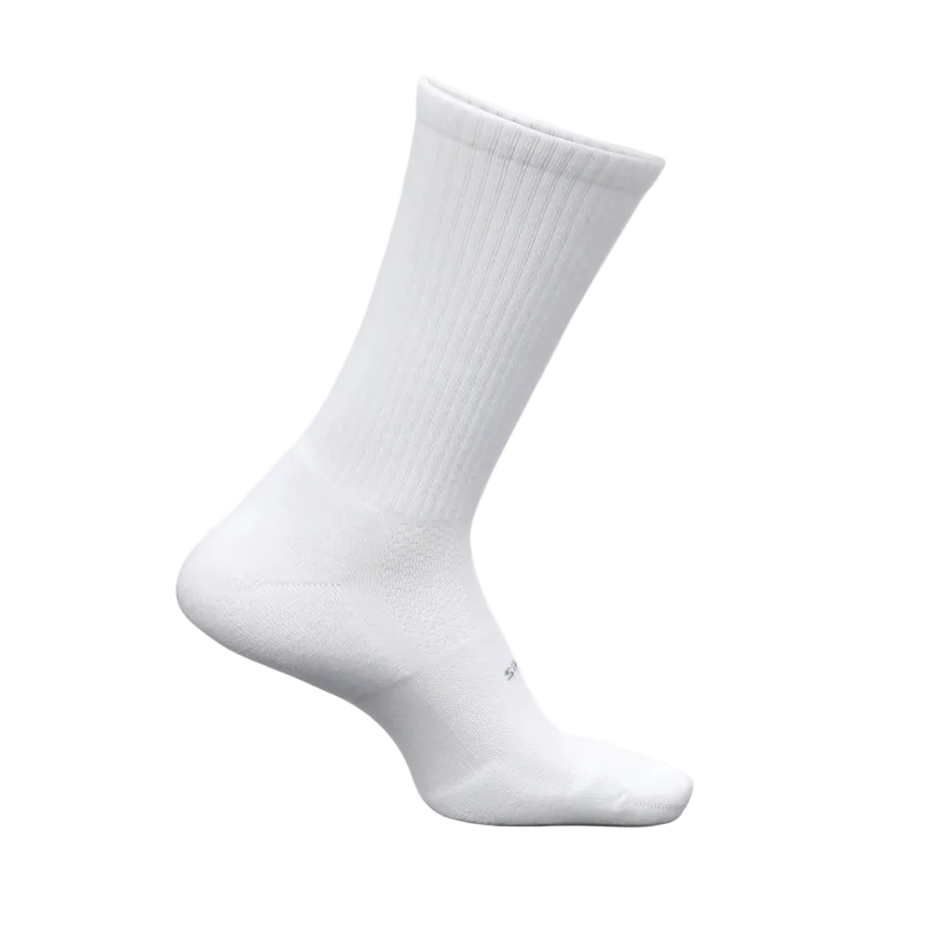 White sock on a light gray background