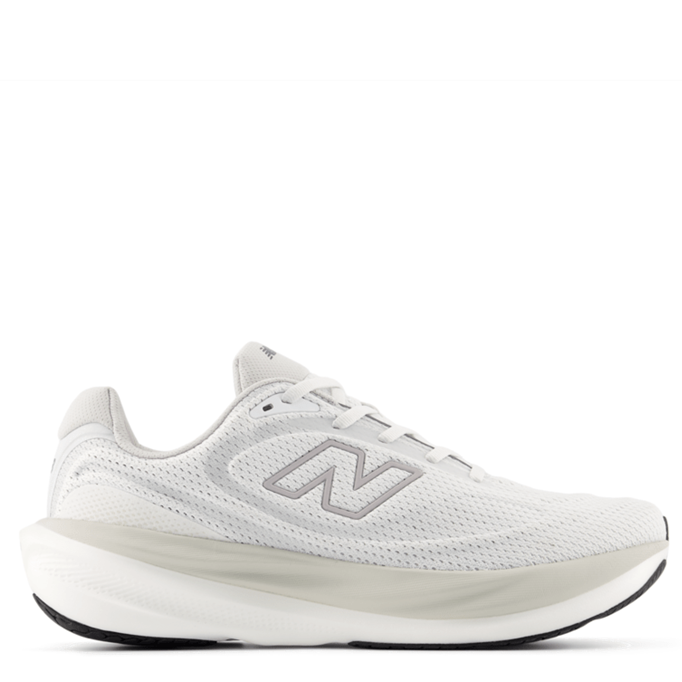 White running shoe with New Balance logo on a white background
