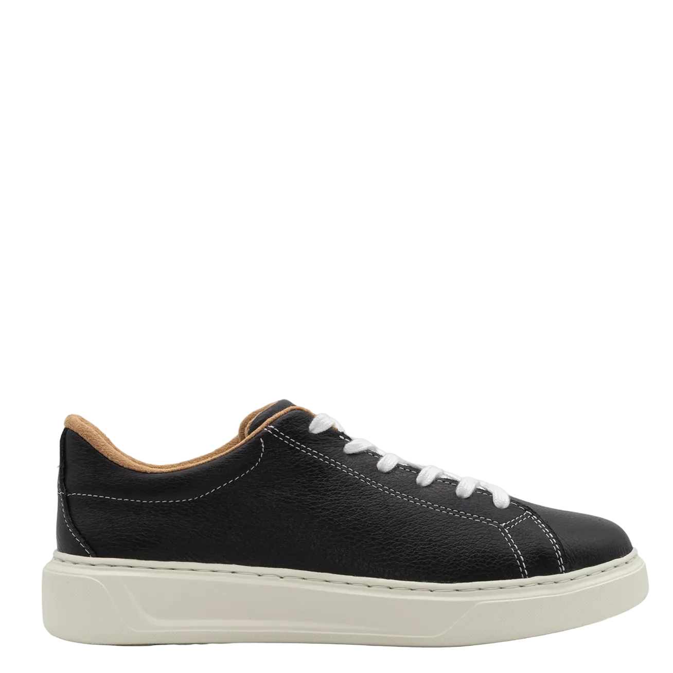 Navy blue and gray sneaker on a white background