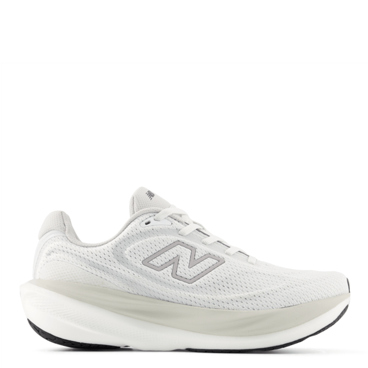 White running shoe with New Balance logo on a white background