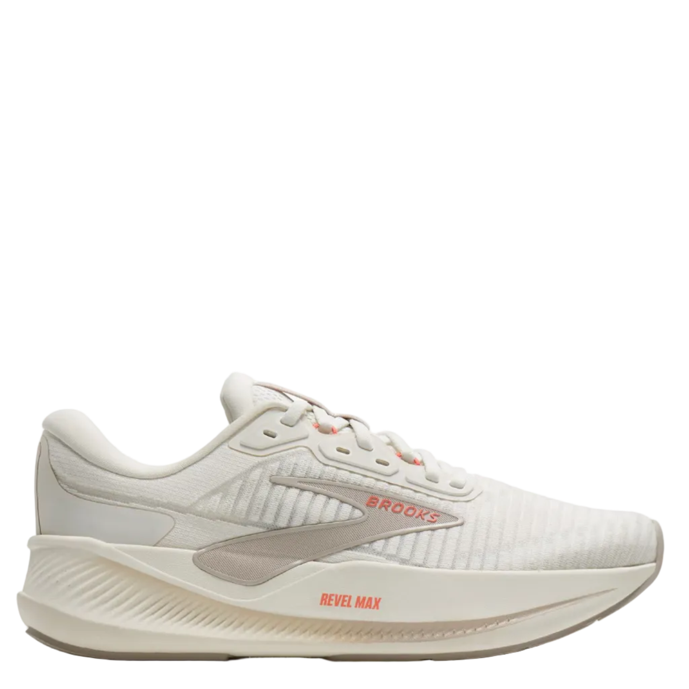 White running shoe on a white background