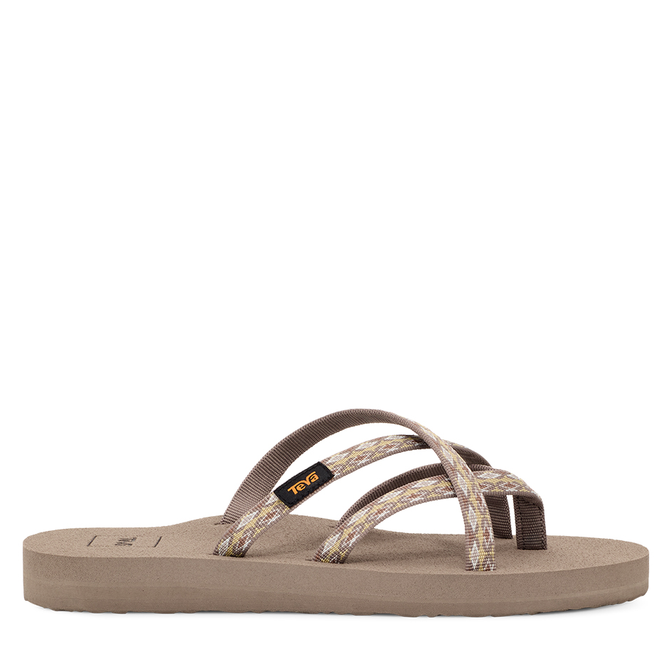 Beige sandal on a white background
