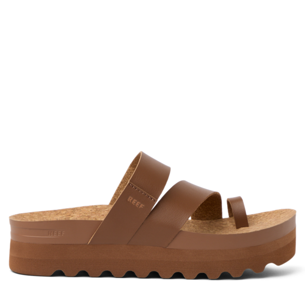 Brown sandal on a white background