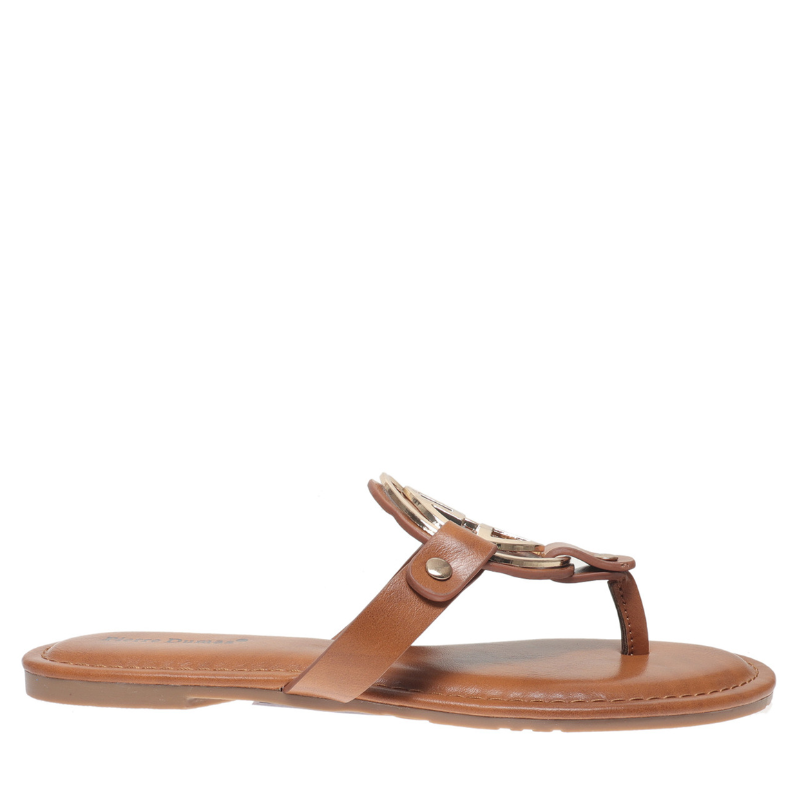 Brown sandal on a white background