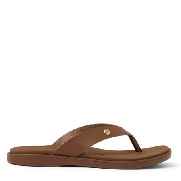 Brown sandal on a white background