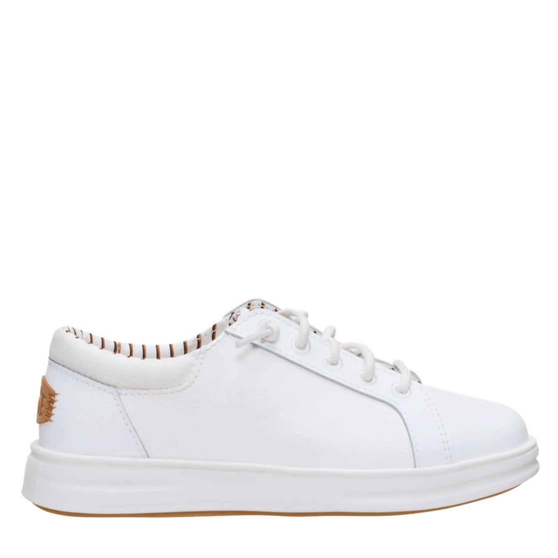 White sneaker on a white background