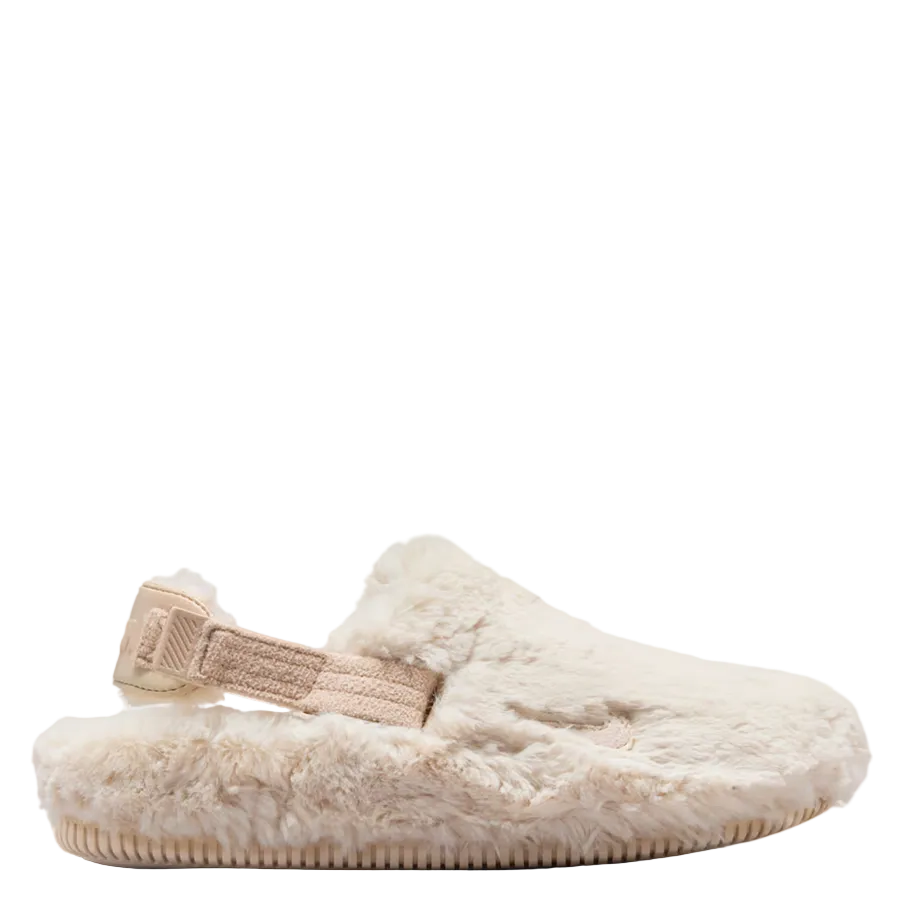 Beige slipper on a white background